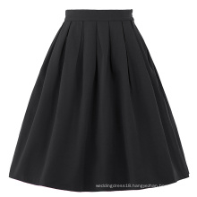 Belle Poque Stock Cotton Spandex Black Vintage 50s Retro Dress Skirt BP000154-1